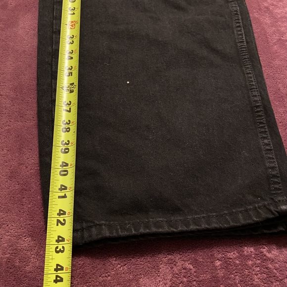 Zara Women's Mid-rise Oversize Black Flare Jeans - Picture 13 of 16